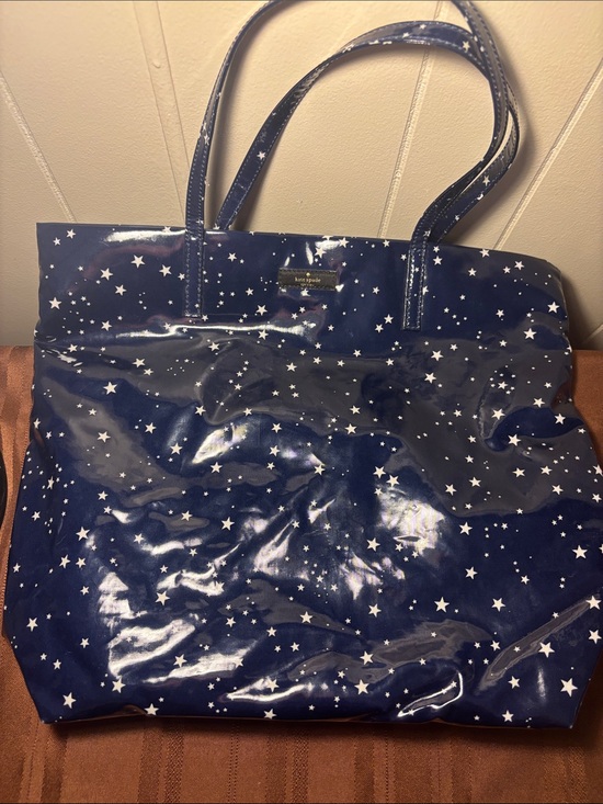 Handbags - NWOT Kate Spade New York Bon Shopper Daycation Tote – Night Sky Navy Star Print